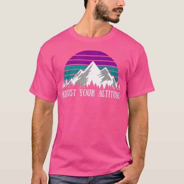 Camiseta Ajustar tu altitud Graciosa escalada de Pun Rock (Anverso)