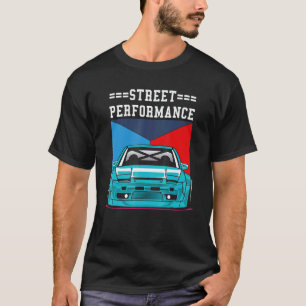 Camiseta Ajuste automático de moto de rendimiento en la cal
