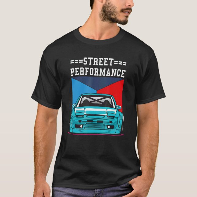 Camiseta Ajuste automático de moto de rendimiento en la cal (Anverso)