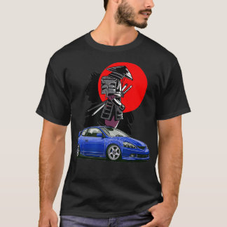 Camiseta Ajuste automático JDM RSX Japón Samurai Deriva sol