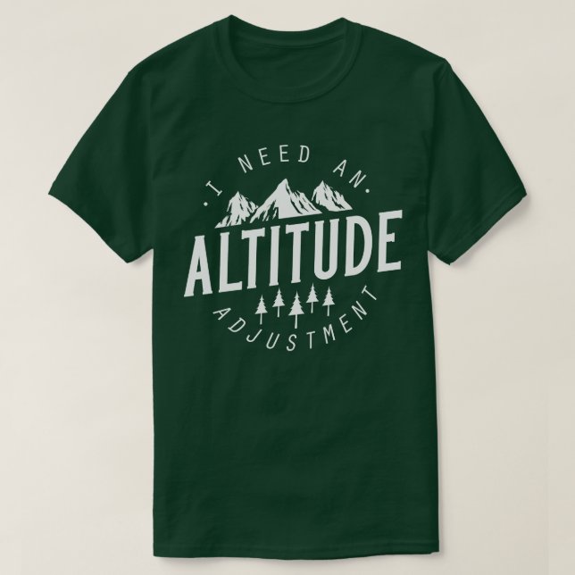 Camiseta Ajuste de altitud 5 (Diseño del anverso)