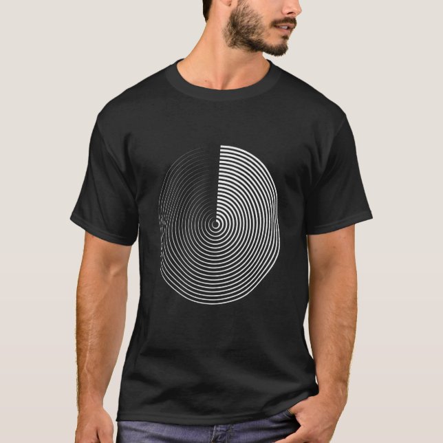 Camiseta Ajuste de círculo geométrico simple y geométrico m (Anverso)