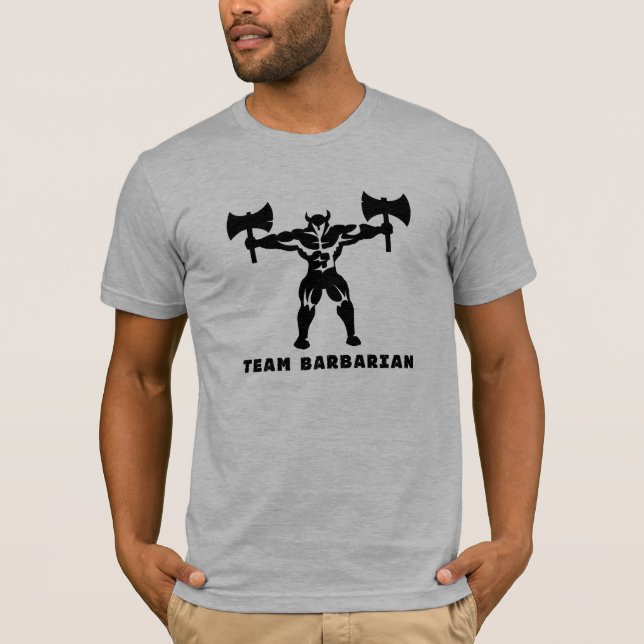 Camiseta Ajuste de forma bárbaro (Anverso)