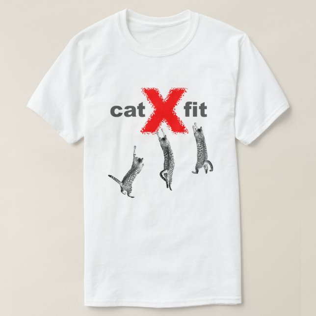 Camiseta Ajuste del gato (Diseño del anverso)