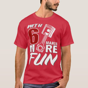 Camiseta Ajuste del motor VR6 6 cilindros Más diversión par