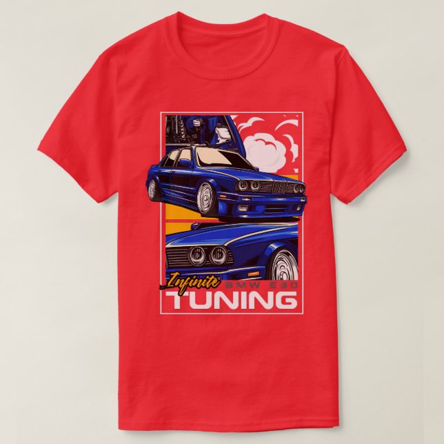 Camiseta Ajuste infinito Bmw E30 (Diseño del anverso)