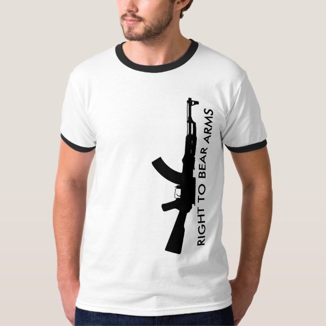 Camiseta ak47: derecho a portar armas (Anverso)
