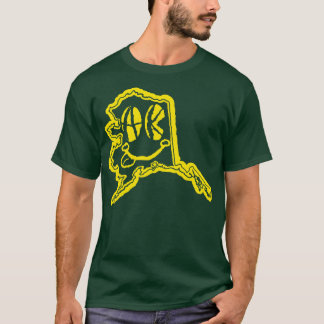 Camiseta AK Eyes Alaska Grunge Sonriente Cara Amarilla