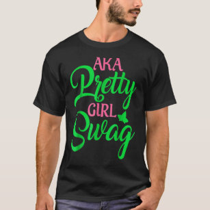 Camiseta AKA Chica Bonito Swag Sorority alias Parafernalia 