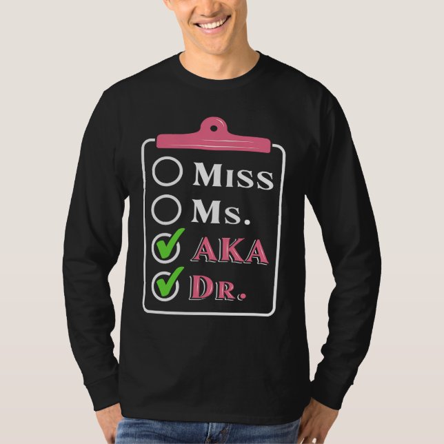 Camiseta AKA Doctor Medical Worker Appreciation Graduation  (Anverso)