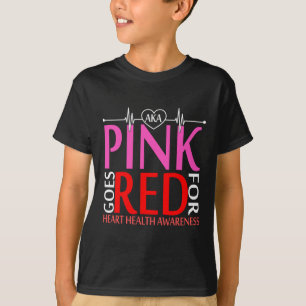 Camiseta Aka Pink se vuelve rojo para concientizar sobre la