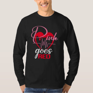 Camiseta Aka Pink se vuelve rojo para el Chica de Salud del