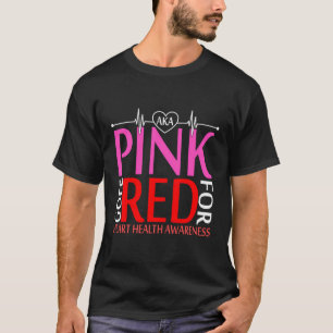 Camiseta Aka Pink se vuelve rojo para la toma de conciencia