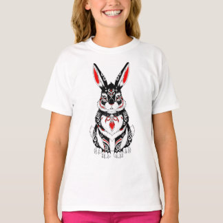 Camiseta Akai Yokai Rabbit – Japanese Spirit Guardian in B