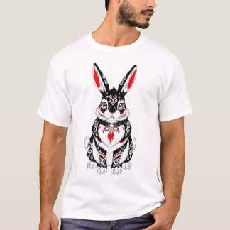 Camiseta Akai Yokai Rabbit – Japanese Spirit Guardian in B