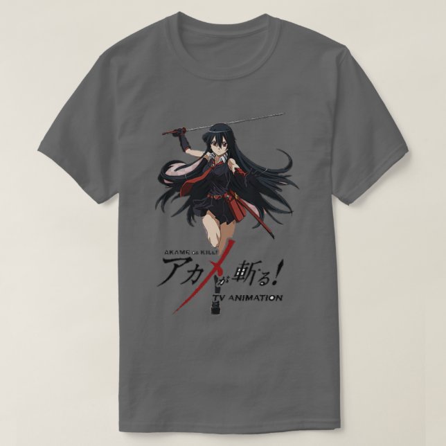 Camiseta Akame ga mata la espada de los ojos rojos (Diseño del anverso)