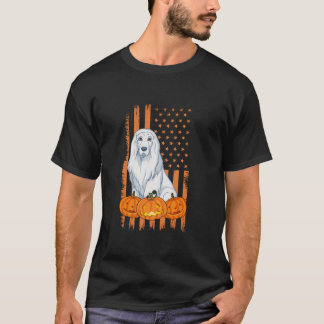 Camiseta Akbash Perro Bandera Americana Patriótica Hallowee