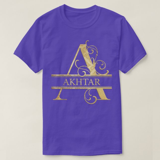 Camiseta Akhtar Name  (Diseño del anverso)