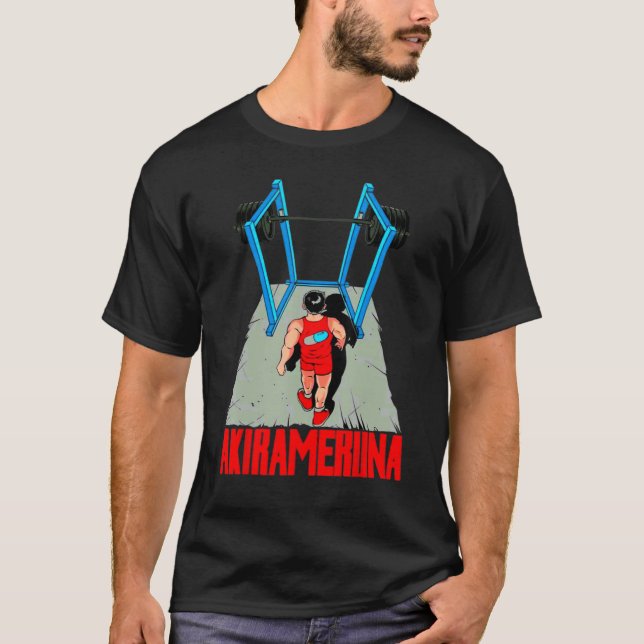 Camiseta Akirameruna Gym Halterofilia Músculo de la constru (Anverso)