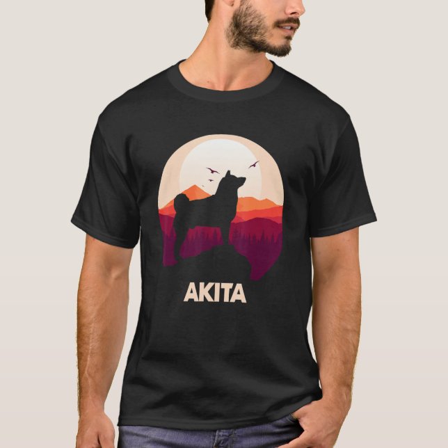Camiseta Akita and Moon Halloween 1 (Anverso)