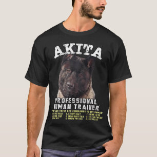Camiseta Akita Black Professional Human Trainer