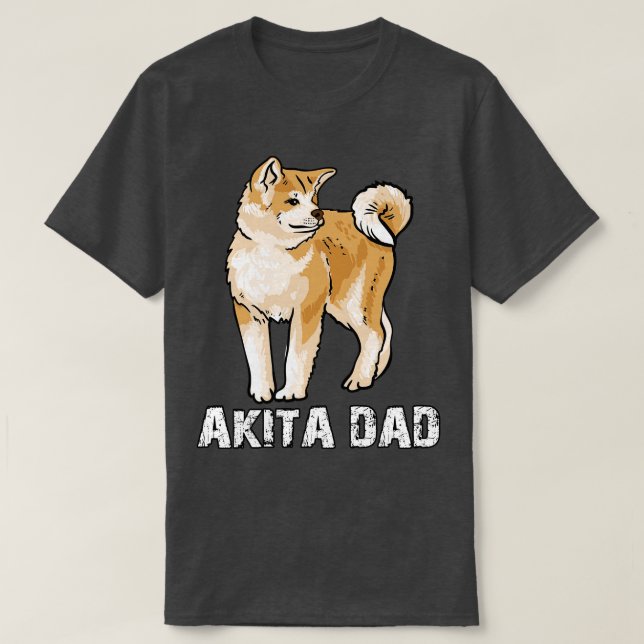 Camiseta Akita Dad (Diseño del anverso)