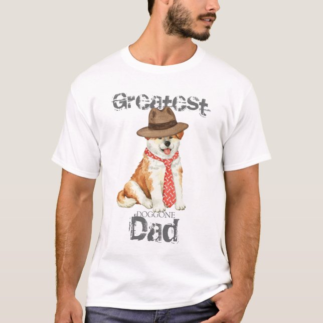 Camiseta Akita Dad (Anverso)