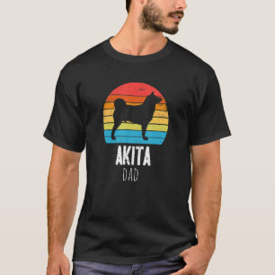 Camiseta Akita Dad Retro Vintage