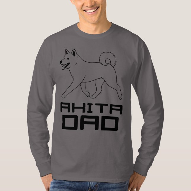 Camiseta Akita Dad T-Shirt (Anverso)