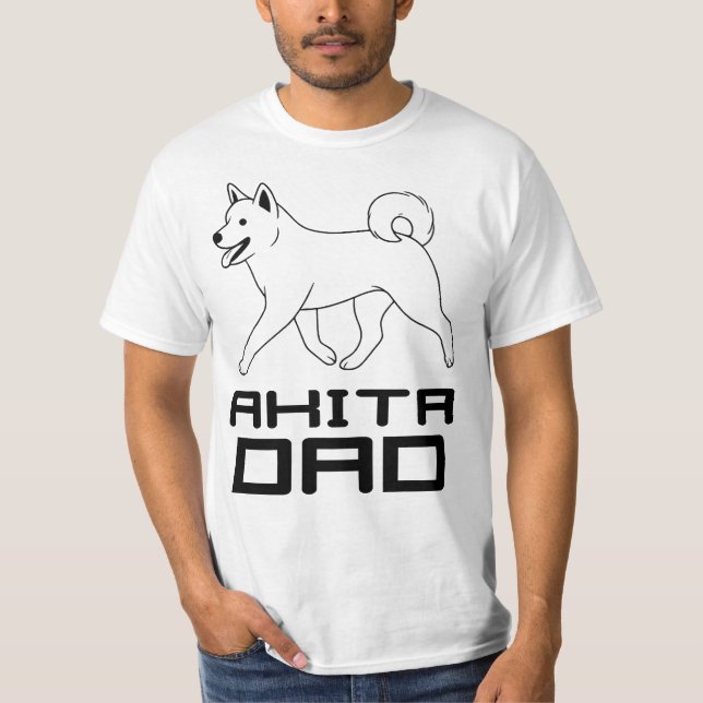 Camiseta Akita Dad T-Shirt (Anverso)