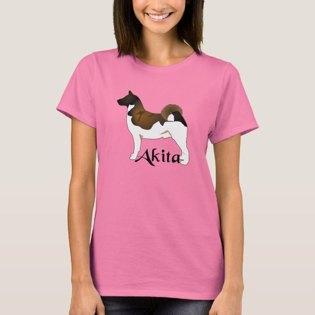 Camiseta Akita, detallado (Anverso)