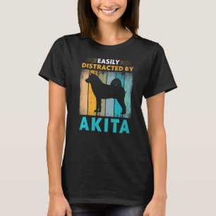 Camiseta Akita Distrada Fácilmente por Perros