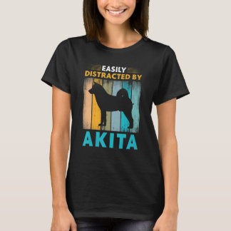 Camiseta Akita Distrada Fácilmente por Perros