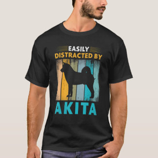 Camiseta Akita Distrada Fácilmente por Perros