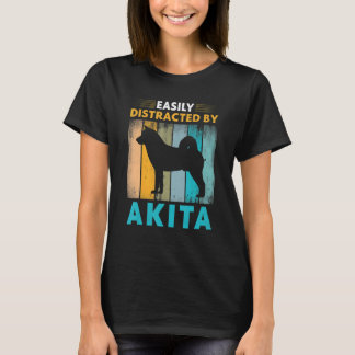 Camiseta Akita Distrada Fácilmente por Perros