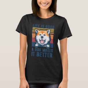 Camiseta Akita Dog Akita Dog Dad Mom Mujeres