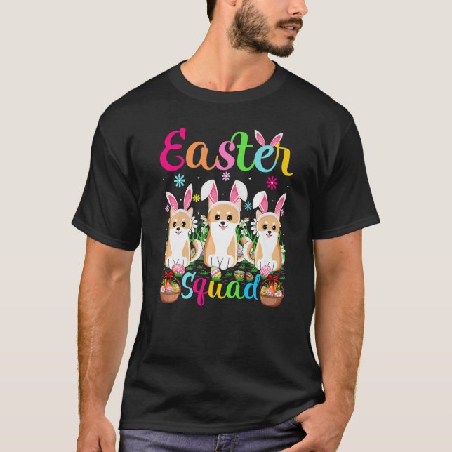 Camiseta Akita Dog Bunny Ear Easter Squad Akita Happy East (Anverso)