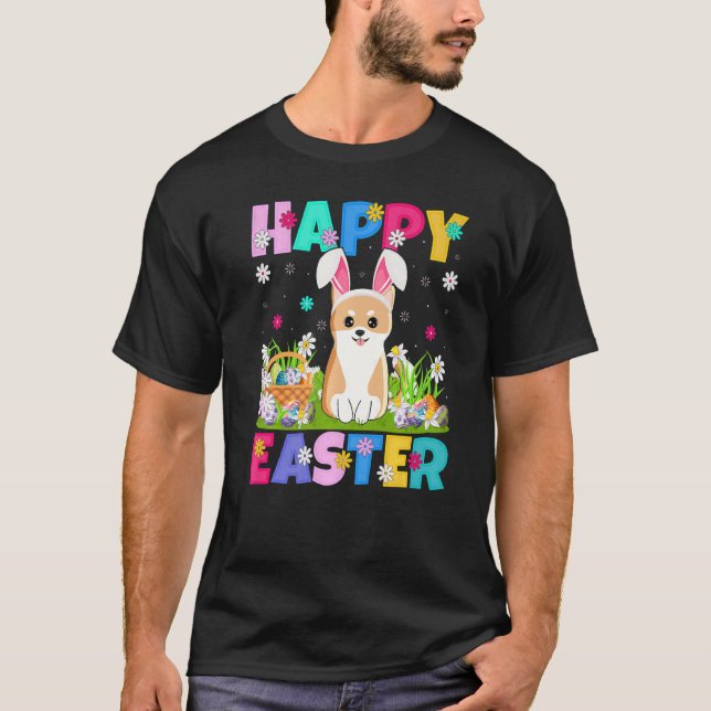 Camiseta Akita Dog Happy Easter Bunny Akita Easter Sunday (Anverso)