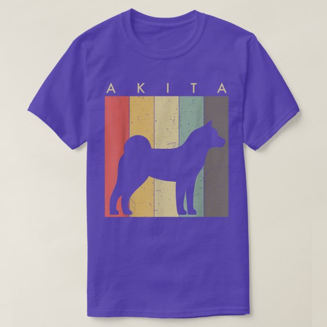 Camiseta Akita Dog Retro Vintage (Diseño del anverso)