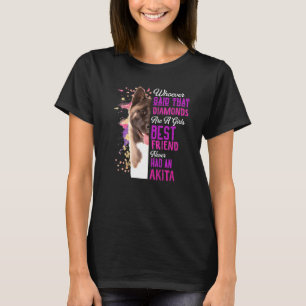 Camiseta Akita Es Un Chica Mejor Amigo Perro Mamá Mamá