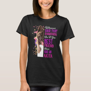 Camiseta Akita Es Un Chica Mejor Amigo Perro Mamá Mamá
