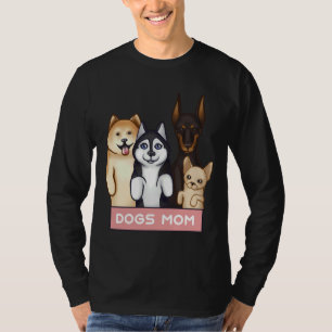 Camiseta Akita Husky Doberman Y Chihuahua Se Ponen De Pie E