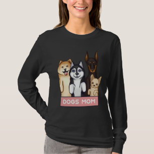 Camiseta Akita Husky Doberman Y Chihuahua Se Ponen De Pie E