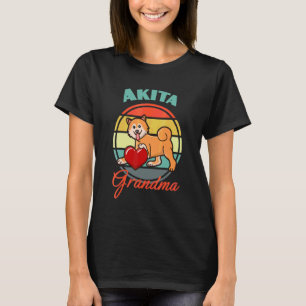 Camiseta Akita Inu Abuela Perro cachorro retro