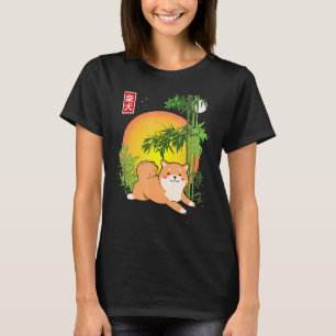Camiseta Akita Inu Bajo La Luna Grande Para Los Impuestos D
