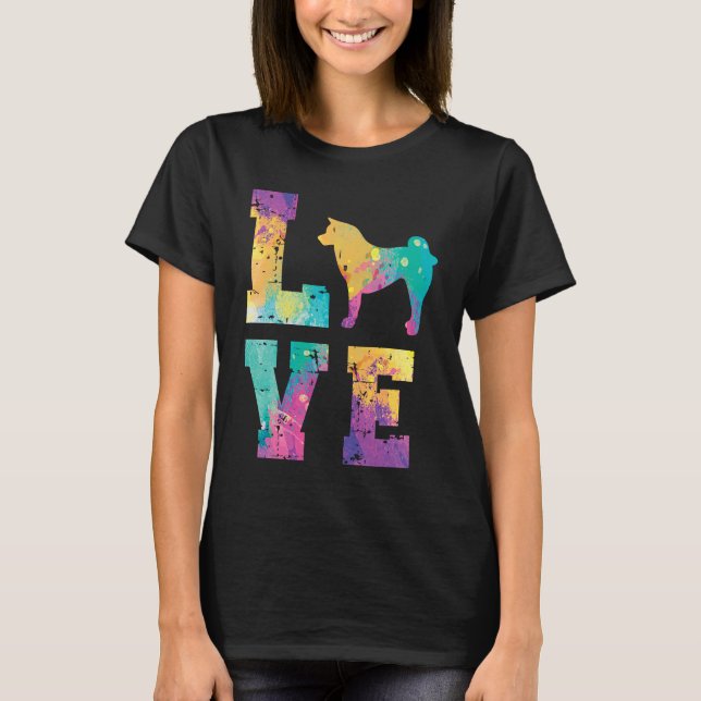 Camiseta Akita Inu Love (Anverso)