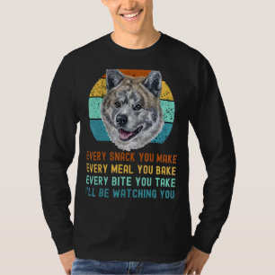 Camiseta Akita Inu O Perro Kuma Inu Cada Snack Que Haces