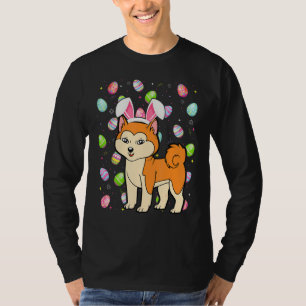 Camiseta Akita Inu Perro Huevo de Pascua Graciosa Akita Inu