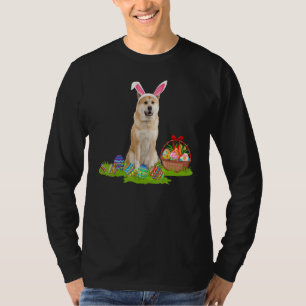 Camiseta Akita Inu Perro Semana Santa Caza De Huevo Conejo