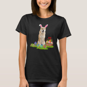 Camiseta Akita Inu Perro Semana Santa Caza De Huevo Conejo 